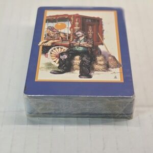 Vtg Hoyle Playing Cards Clown & Lion‎ Circus Art Deck Sealed USA St Paul MN NOS